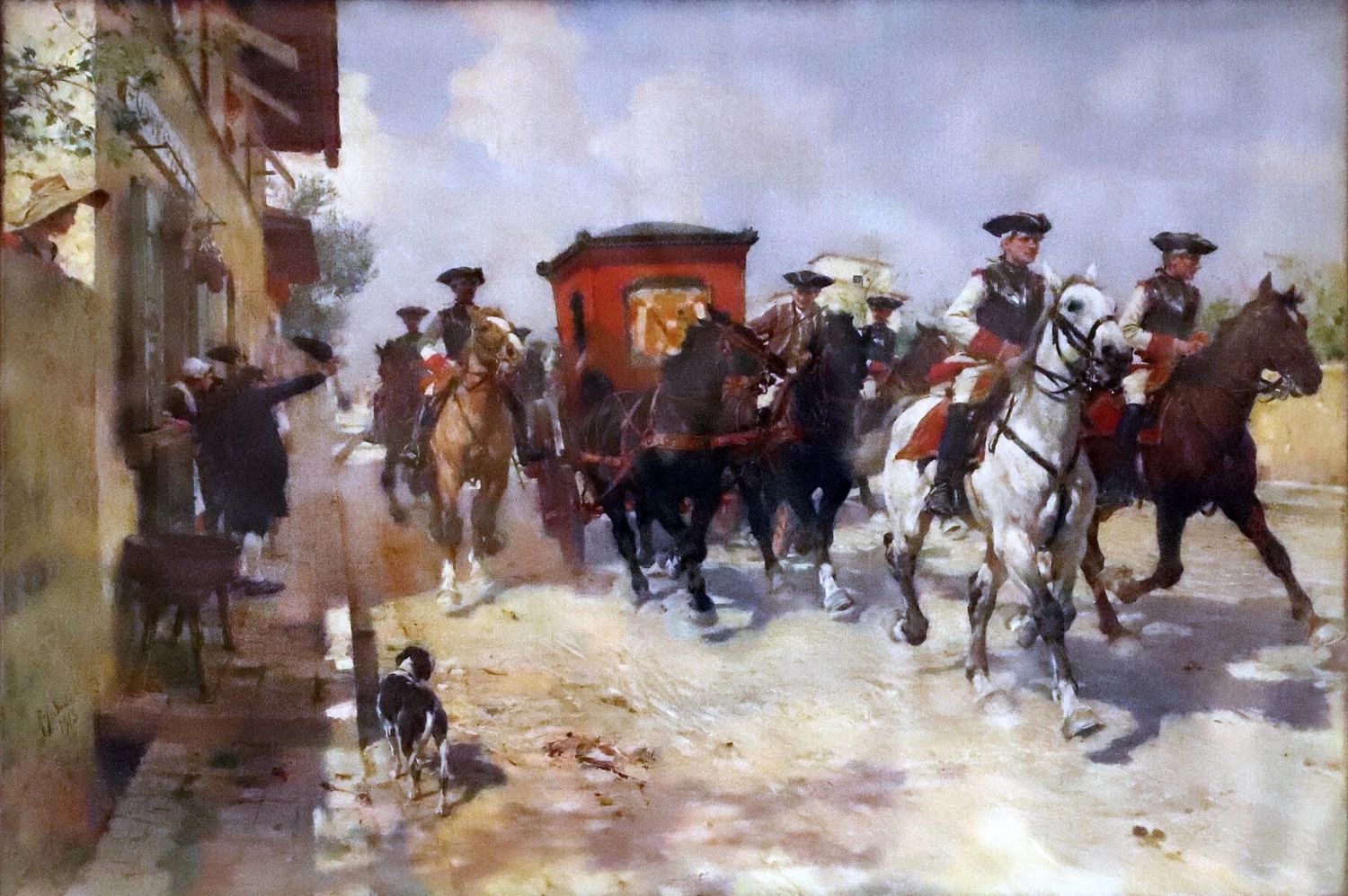 Il granduca pietro leopoldo nella campagna toscana, 1913